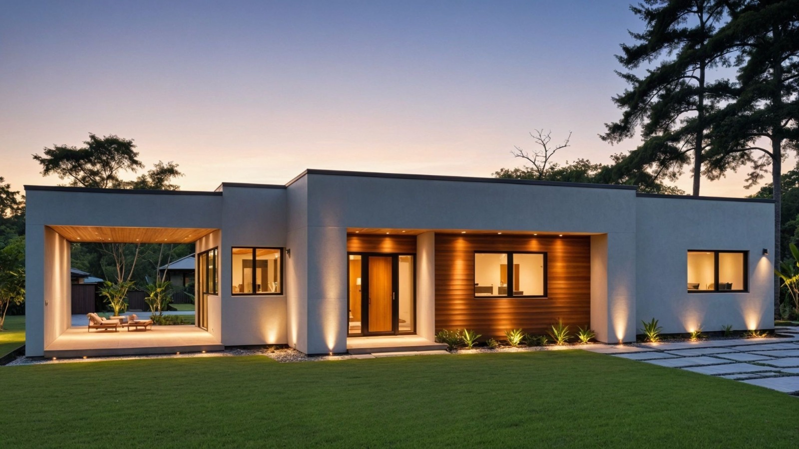 Propuesta ilustrativa de vivienda de una planta